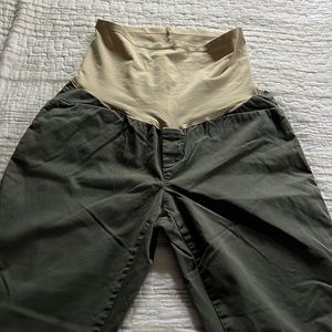Gap Maternity Green Khaki Capris